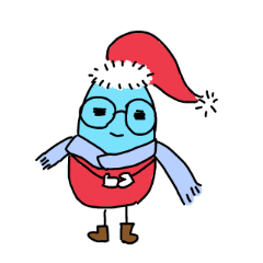 [LINEスタンプ] little blue's Christmas