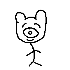 [LINEスタンプ] クマ某人間