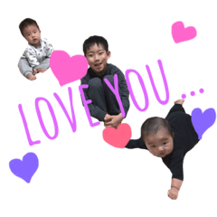 [LINEスタンプ] 吉田3兄弟