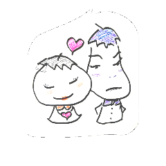 [LINEスタンプ] tomato＆eggplant