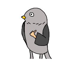 [LINEスタンプ] 鳥人間だ