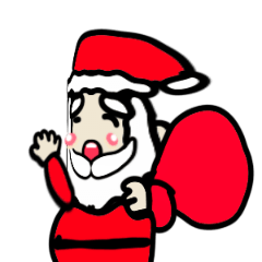 [LINEスタンプ] サンタクロースがメリークリスマスを望むの画像（メイン）