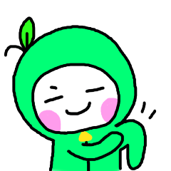 [LINEスタンプ] Little Green Apple - part 2