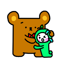 [LINEスタンプ] Little Green Apple - part 3