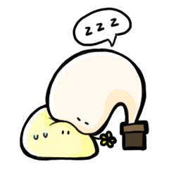 [LINEスタンプ] Miss Rice Cake and Mr. Rice Ball