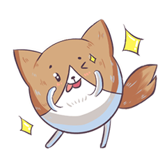 [LINEスタンプ] Balloon Shiba Inu