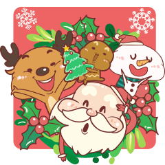 [LINEスタンプ] Uncle Santa ＆ Friends