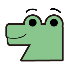 [LINEスタンプ] Dumb crocodile
