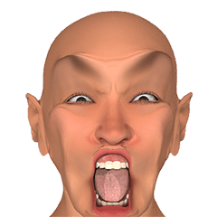 [LINEスタンプ] 顔の表情（男性）4
