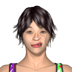 [LINEスタンプ] 顔の表情（女性）5