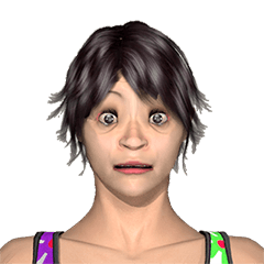 [LINEスタンプ] 顔の表情（女性）4