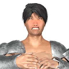 [LINEスタンプ] 顔の表情（男性）3
