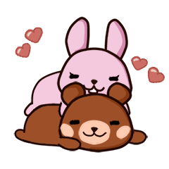 [LINEスタンプ] Locha ＆ Rocha: love