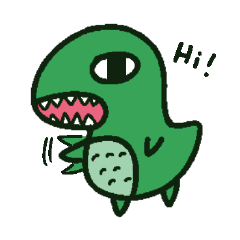 [LINEスタンプ] Poker face dinosaurs