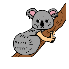 [LINEスタンプ] コアラ人間