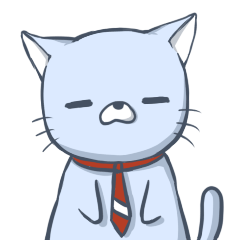 [LINEスタンプ] 猫サラリーマン－ミバ