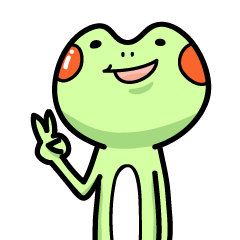 [LINEスタンプ] One day of frog and toad