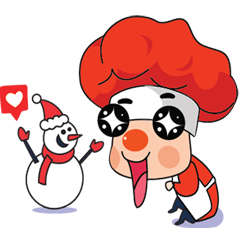 [LINEスタンプ] Funny Christmas Chefの画像（メイン）