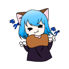 [LINEスタンプ] 狼少女のノラちゃん
