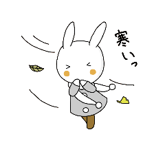 [LINEスタンプ] Stamp of winter rabbit