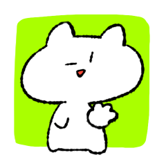 [LINEスタンプ] きもちおだやかになった猫