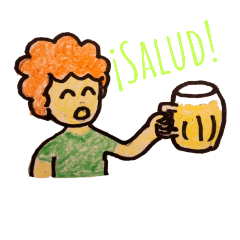 [LINEスタンプ] Salud！