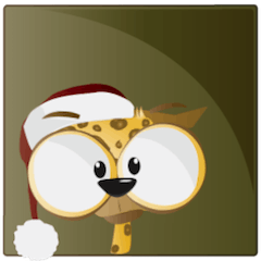 [LINEスタンプ] Leopard Santa