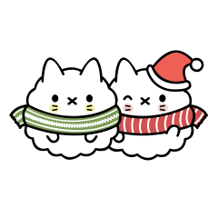 [LINEスタンプ] Popcorn Cat Christmas Holiday Specialの画像（メイン）