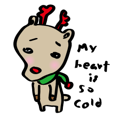[LINEスタンプ] Rudolph with his friendsの画像（メイン）
