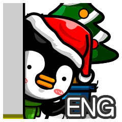 [LINEスタンプ] (ENG)MAKARU Friends:Fooding XMAS Special