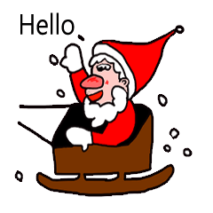 [LINEスタンプ] Rachel and Santa Claus