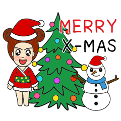 [LINEスタンプ] kimno (Merry Christmas)