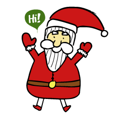 [LINEスタンプ] Santa hahaha