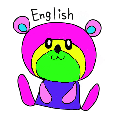 [LINEスタンプ] Rainbow bear2 English ver