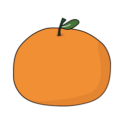 [LINEスタンプ] I'm just an orangeの画像（メイン）