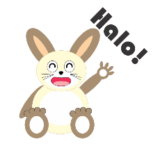 [LINEスタンプ] Happy_Rabbit