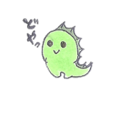 [LINEスタンプ] とかげもどきさん