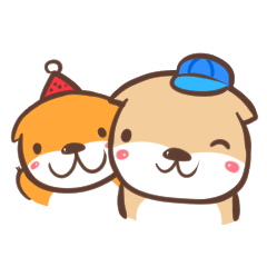 [LINEスタンプ] otter and young crab 3