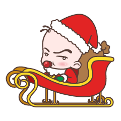 [LINEスタンプ] Aum-Aum Santa Cosplay