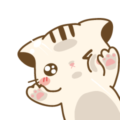 [LINEスタンプ] Hani cat-cute kitten sticker3