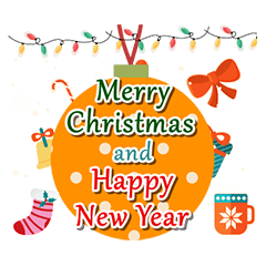 [LINEスタンプ] Merry Christmas and New Year Wishesの画像（メイン）
