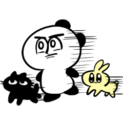[LINEスタンプ] 謎のパンダとおともだち