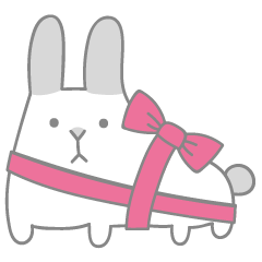 [LINEスタンプ] Wolfie the Bunny - Christmas ＆ New Year