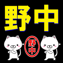 [LINEスタンプ] 超★野中(のなか・ノナカ)なネコ