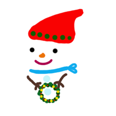 [LINEスタンプ] クリスマス 雪だるまの画像（メイン）