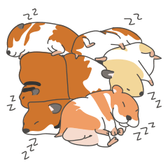 [LINEスタンプ] Seven mice(have words)