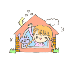 [LINEスタンプ] sakittyart_life1