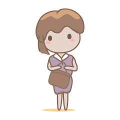 [LINEスタンプ] ordinary a girl-02