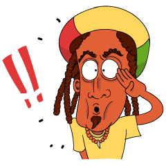 [LINEスタンプ] Bembee Rastafara: Always Oo Yeah