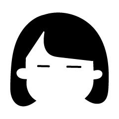 [LINEスタンプ] 細い目で表情のない女の子スタンプ